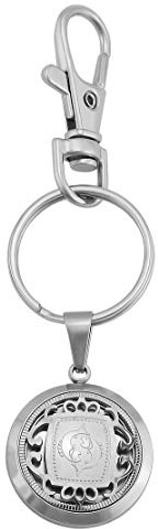 Hanessa Schlüsselanhänger personalisiert Sternzeichen | Schlüsselanhänger mit Gravur Edelstahl Silber Gold | Personalisierte Geschenke für Mama Papa | Schlüssel Anhänger Text Name Datum