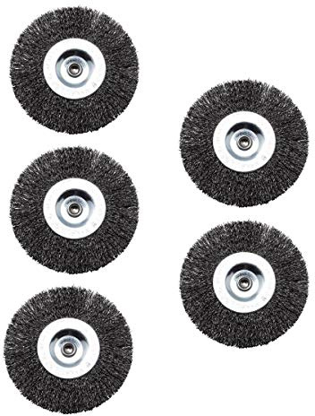 5 Fugenbürsten, Rundbürsten Set aus Metall, für Grizzly Universalbürste ERB 550-1H, Grizzly ERB 550-2S, Grizzly ERB 550-3U