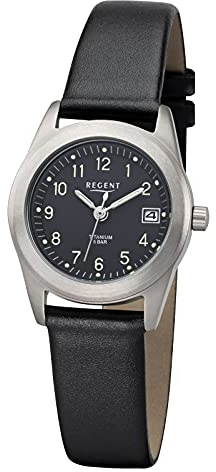 Regent Damen Analog Quarz Uhr mit Leder Armband 12090322