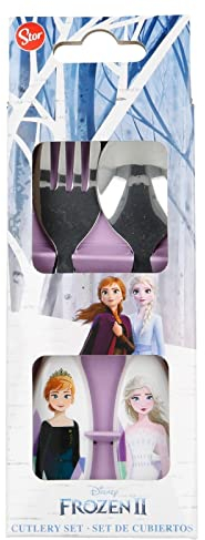 FROZEN | Set Posate per Bambini in Acciaio Inossidabile - Forchetta e Cucchiaio (Frozen)