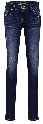 LTB Jeans – dam – Molly – Mid Waist – Slim Fit Jeans – byxor, Winona Wash 53925, 28W / 34L
