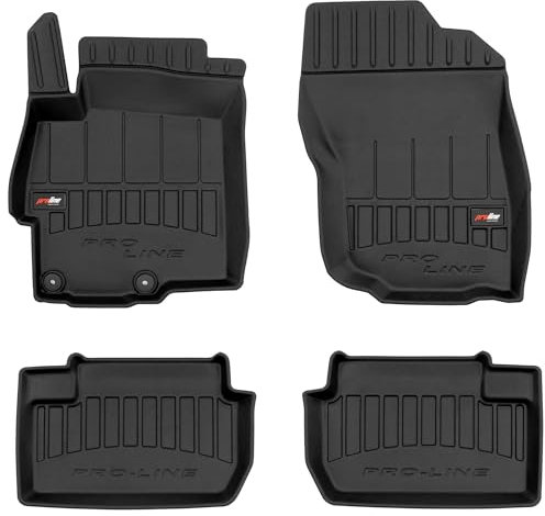 SMK Gummimatten auto fußmatten Satz passend für Mitsubishi Lancer VIII 2007-2017 Erleben Sie einen neuen Standard des Reisens mit rutschfesten auto fussmatten - Mehrjahres- auto teppiche für alle Stra