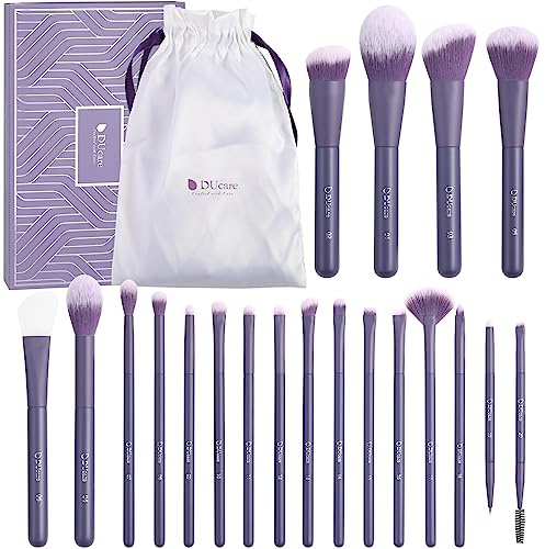 DUcare Pinselset Makeup 20 Stücke Professionelles Make up Pinsel Set Premium Synthetische Haar schminkpinsel set mit Silikon-Gesichtsmaskenpinsel Kabuki Pulver Erröten Concealer Lidschatten Pinsel