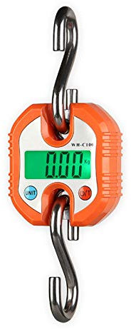 Tidyard Mini Bilancia Elettronica Portatile Bilancia, 150 kg Digitale per Bagagli Bilancia per Pesci con Display LCD Gancio Appendere Elettroniche Bilancia