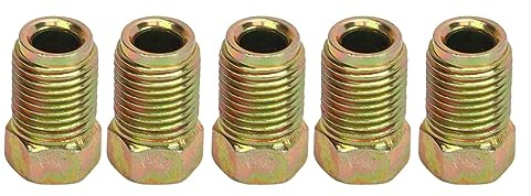 Aramox Bremsleitung Verbinder,30 Stück Bremsleitungsanschlüsse 3/8 Zoll 24 Gewinde Verschraubung für 3/16 Zoll Bremsleitungsrohr Sorgen Sie