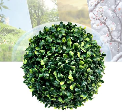 ATYUJKB Bolas Decorativas Navidad Bola de Planta Dia 40cm, Decoración de Bolas de Hierba, Bola de Planta Bola de Plástico, Bola Topiaria Artificial Colgante, Bola Artificial de Decoracion