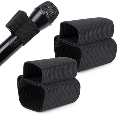 Flexibles Elastisches Band für DJI Mic - Mikrofon Zugband Dehnbund, DJI Mic 1/2 Stretchband Federband Elastisches Mikrofonhülle für Vlog und Live-Stream (2 Stück)