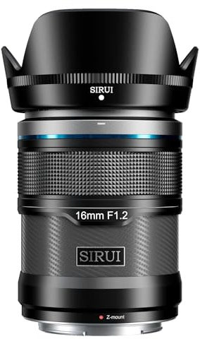 SIRUI Sniper 16mm Autofocus Lens, F1.2 Wide Angle APS-C Camera Lens, Z Mount Lens for Zfc, Z6, Z50, Z9 (16mm, Z Mount, Black)