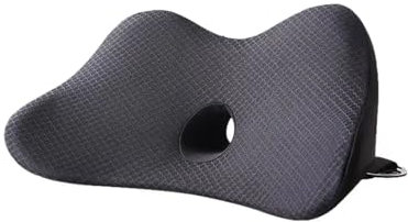 JCAKES Lendenkissen Auto 1 PC 2in1 Auto Lendenkissen Autositz Lordosenstütze Fahrersitz Memory Foam Kissen Kissen Leichtes Keilkissen Schutz Taille Auto Lendenwirbelstützkissen