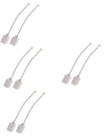 jojofuny 8pezzi Adattatore Telefonico Per Ethernet Convertitore Facile Installazione Compatibile e Router Cablati