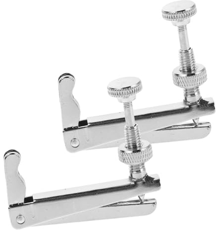 OFFSCH Cello Stimmgerät und aus Edelstahl mit Feinstimmschrauben 2 Stück Universelle Kompatibilität Einfache Bedienung für 3/4-4/4 Große Celli