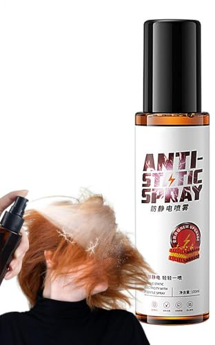 Anti-Static Spray 100ml - Removes Static from Clothes, Hair, and Sweaters | Fragrance Softener, Anti- Fabric Care, Static Electricity Remover, Multi-Purpose Softening Spray for Fabrics