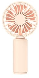 Handheld fan (PINK) BreezeMate Mini Handheld Fan – Portable USB Rechargeable Personal Cooling Fan with 3 Speeds, Quiet Operation, and Small Design for Travel, Office, or Outdoor Use