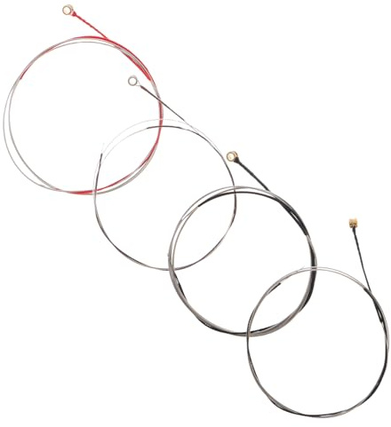 LRXIYODE Juego de Cuerdas para Violín 1/4, Kit de Reemplazo DIY 4 Piezas, Cuerdas Profesionales para Violín, Accesorio para Instrumentos Musicales, Paquete Completo para Principiantes