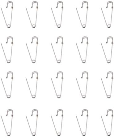 20 Pieces Clothes Sewing Pin Safety Knitting Scarf Bib Stitching Needle Connector Dressing Brooch Clips Reusable
