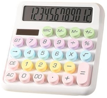 Calculadora Infantil Contador Solar De 12 Dígitos con Botones Redondos