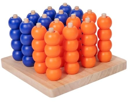 DEVNWIGMO Strategiespiel Holz Gesellschaftsspiel 3D Brettspiel Denkspiel Stärkt Beobachtungsgabe Und Logisches Denken für Familie Kinder Gemeinsame Aktivitäten