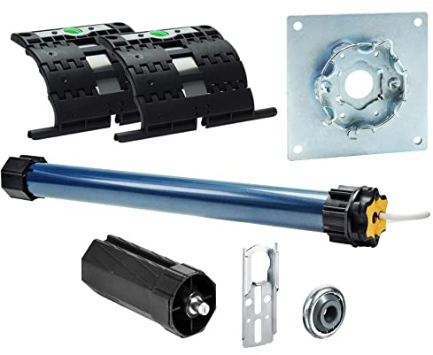 NOBILY Bundle bestehend aus Somfy Rolladenmotor Ilmo 2 50 WT 6Nm/12kg Zugkraft, inkl. 2 x Hochschiebesicherung Secublock rapid +NOBILY Mechanik-SET und NOBILY Blendkastenlager