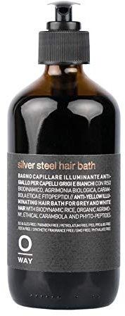 OWAY MEN SILVER STEEL HAIR BATH 240 ML