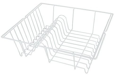 METALTEX 321140014 Piccolo Spülkorb 36 x 33 cm, plastifiziert, weiß/Geschirrkorb/Abtropfgestell