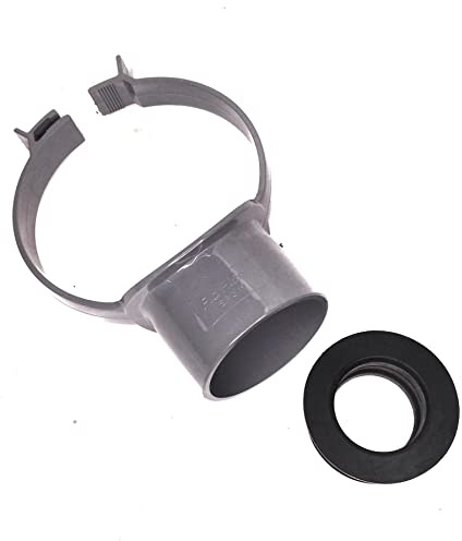 Floplast Soil Pipe Grey Strap Boss with 32mm Rubber Boss Adapter