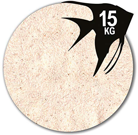 Anbobo 15 kg Aquariumsand naturweiß Aquariumkies Aquariensand 18 Körnungen (0,1-0,5 mm)