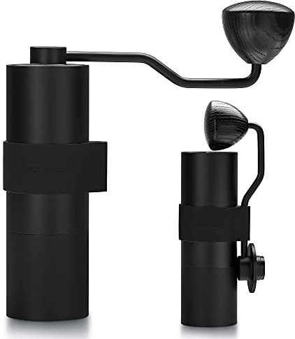 Normcore Manuelle Kaffeemühle V2 – Hand-Kaffeemühle mit Edelstahl, 38 mm, zeitgenössischer, konischer Frässtift, verstellbare Einstellungen, für Aeropress, Espresso, Übergießen, französische Presse