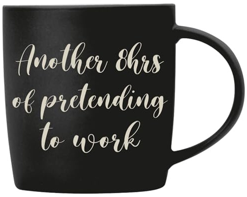 Personalised Mug with Custom Text - Coffee Mug for Men & Women - Black