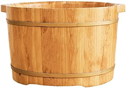 Foot Tub Wooden Foot Basin Household Gift Foot Soaker Tub,Wooden Foot Soak Sauna Foot Tub, Massage, Spa, Sauna, SoakHandmade Wooden Footbath Tubs,Foot Bath Wooden Bucket Foot Spa,Sauna Accessories Hou