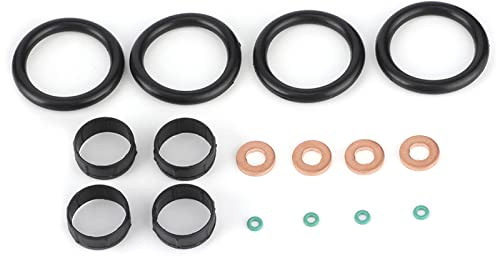 Dichtungssatz Injektor Einspritzdüse, 198196 Kraftstoffeinspritzdüsen-Dichtung + Unterlegscheibe + O-Ring-Set Passend für C1 C2 C3