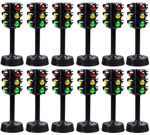 SAFIGLE Ampel Spielzeug Für Kinder - Miniatur Verkehrszeichen Modell Mit Automatischem Lichtwechsel Frühkindliche Bildung Und Motorik Förderung Ideal Für Lernspiele Und Verkehrssicherheit