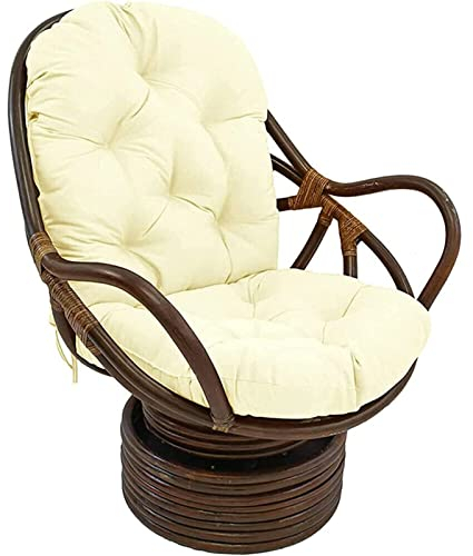 NGENAF Schaukelstuhl Auflage Polster Kissen 120x60cm, Weich Verdickt Waschbar Sitzkissen, Gartenstuhl Ersatzpolster Schaukelstuhl/Drehsessel für Liege Rattan Garten Terrasse Matte