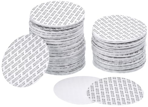 Awclub 45 mm/1,77 tum skumlocksfoder, 100-pack tryckförsegling lock foder runda burkstätningar – resistent, manipulerbar, känslig för flasklock, tätning, vit