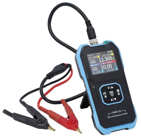 HRM-10 Batterietester, Autobatterie Tester Batteriespannung und Widerstandsmessgerät Spannung 0~±100 V (DC), Widerstand 0~200 Ω