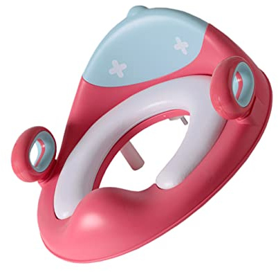 TOYANDONA Kinder Toilettensitz mit Abnehmbarem Design und Rückenlehne aus Pu für Sicheres Töpfchentraining im Badezimmer