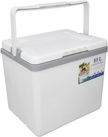 Tangxi Kühlbox, 10 L, Multifunktionale EPS-Getränkekühlbox Zum Angeln (White)