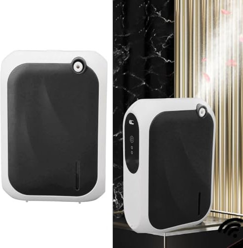 Topyond Duftdiffusor, wasserloser Aromatherapie-Diffusor mit Timer, APP-Steuerung, BT-Konnektivität, 140 ml USB-betriebener Aroma-Luftbefeuchter, für Heim- und Hotelsammlung (Schwarz)
