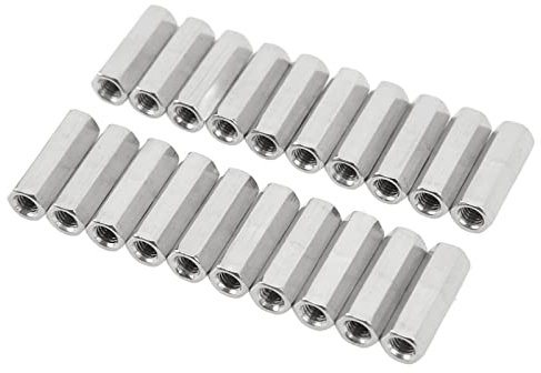 M5 Sechskant-Überwurfmutter, Edelstahl 304, 25 Mm Länge, 20 Stück Packung, Anti für Bolzen, Stehbolzen, Maschinenschrauben, Gewindestangen