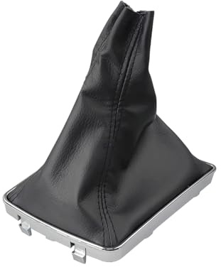 Malcayang Funda de piel para palanca de cambios, pomo de palanca de cambios manual, funda de cuero para cambio de marcha negro, repuesto de piel para Opel Astra III H 1.6 Vauxhall 2004 2005 2006 2007