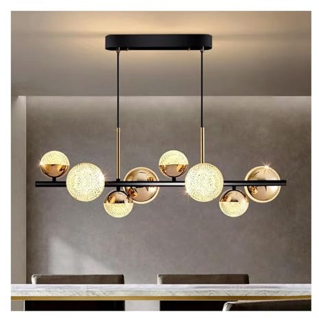 Lámpara Colgante, Lámpara de Techo Suspendida con Diseño Moderno, Iluminación Interior, Luminaria de Techo Decorativa, Ideal Compatible con Comedor