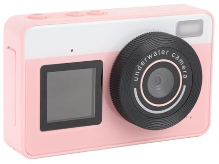 wasserdichte Digitalkamera, 48MP 9,8 Fuß Unterwasserkamera Zum Schnorcheln mit 32 GB Karte, 18 -Fach Digitaler Zoom, Doppelbildschirm Compact CCD -Kamera für Jungen Jungen Jungen