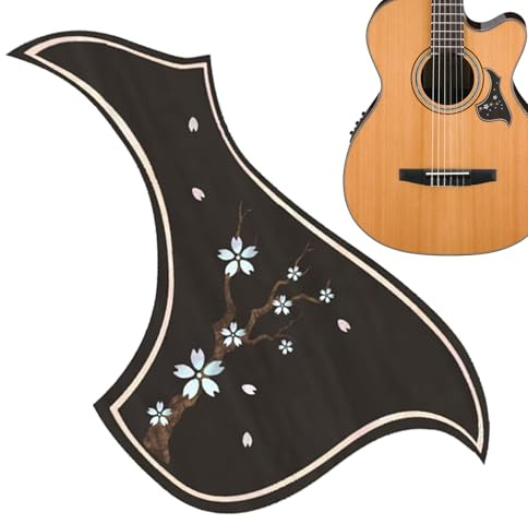 Pickguard für Gitarre, Akustikpickguard, Ersatz für String -Instrumentenschutz, Kratzfeste Schutzaufkleber Pickguard für die Akustikgitarrenpflege