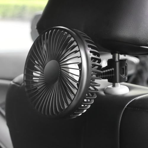 Suction Cup Mounted Mini Fan for Cars, Featuring 3 Speed Wind Adjustment (bracket)