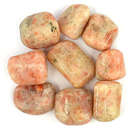 INDIA MADE Pietra del sole naturale burattata, pietra grezza grezza, confezione da 100 grammi -B07K9RP2WL