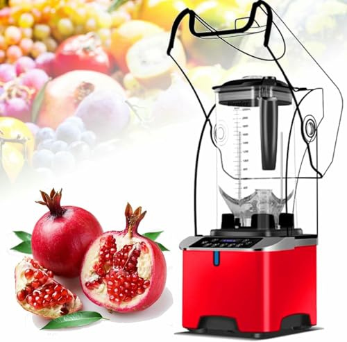 VYUJHNBG Electric Blender Smoothie Maker, Ice Crusher Slush Machine with 110V-220V 2200ML Capacity 2200W 10000RPM Pure Copper Motor Five Preset Modes Manual/Auto for Smoothie Fruits, Vegetables