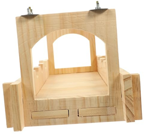 FUTUREORYY Hamsterkäfig Aus Holz Stabile Tierbrücke Für Kleintiergehege Rattenbrücke Als Tierversteck Geeignet Für Hamsterkäfige Und Meerschweinchengehege