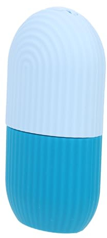 IWOWHERO Rodillo de Hielo Facial de Silicona Azul Compacto y Fácil de Sostener para Cuidado Piel en Casa, Adecuado para Mujeres en Rutinas de Belleza Personal