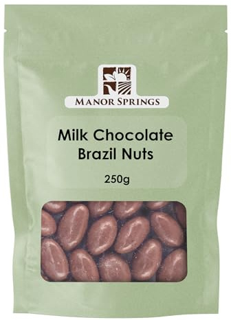Milk Chocolate Brazil Nuts 250g by Manor Springs