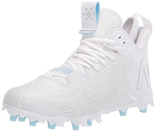 New Balance Men's Freeze V3 Agility Lacrosse Shoe, White/Grey, 8.5