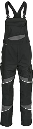 KÜBLER Workwear | KÜBLER ACTIVIQ cotton+ Arbeitslatzhose | schwarz/anthrazit | Größe 62